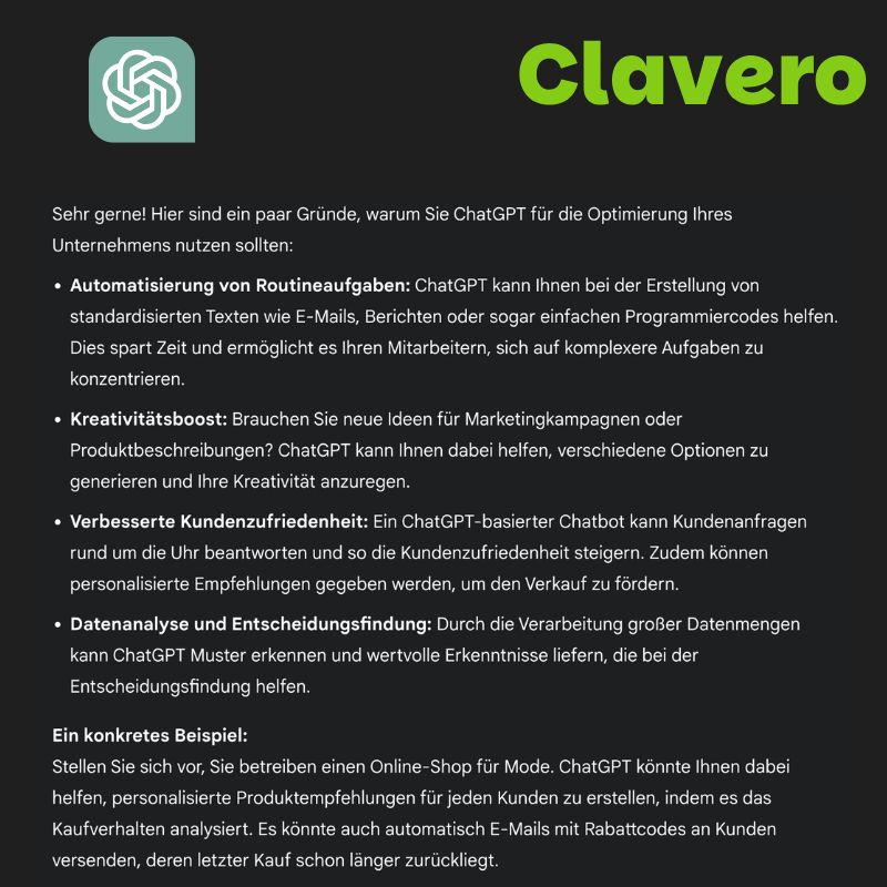 Vorteile von KI für Unternehmensoptimierung